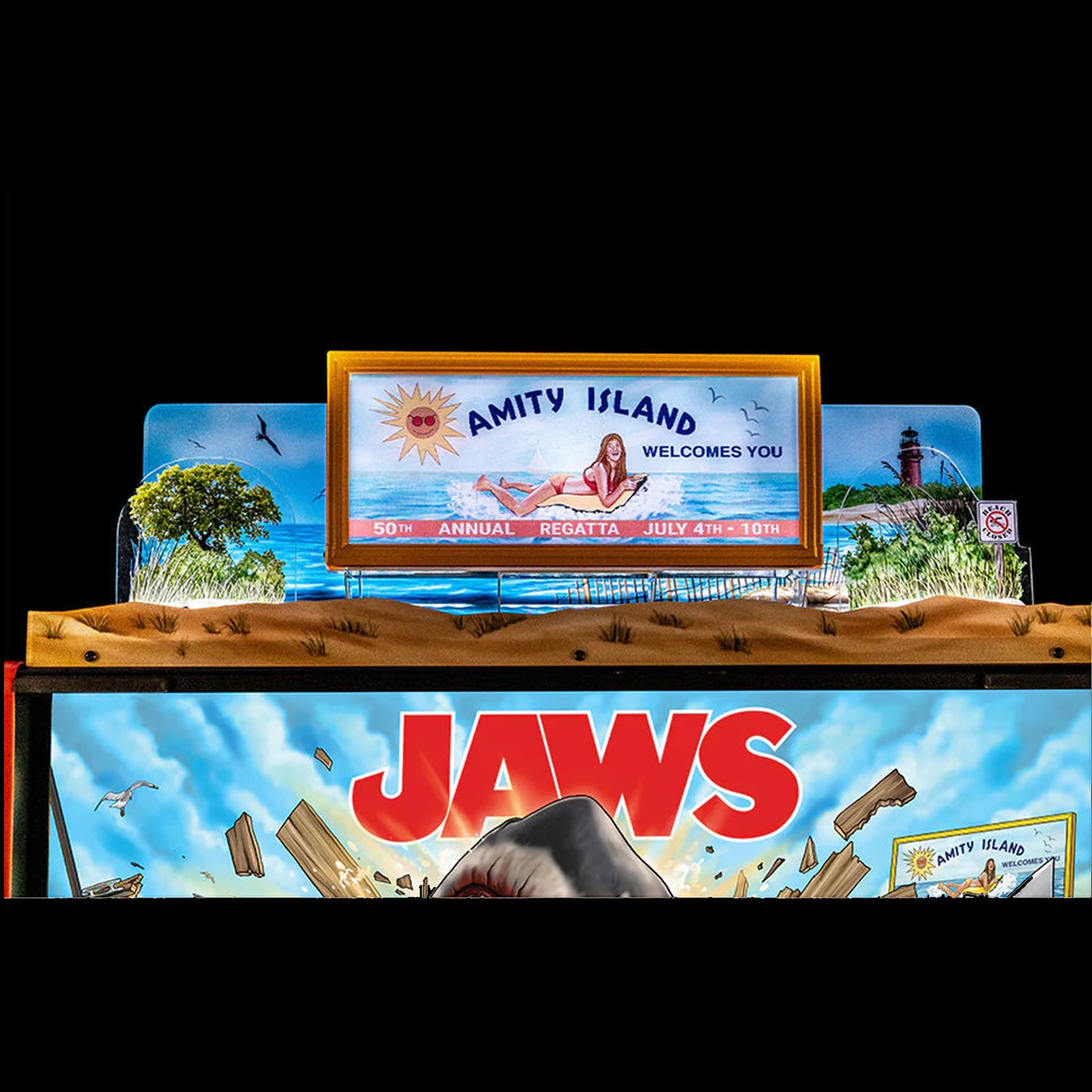 Nitro Pinball Sales USA Stern Accessories JAWS Pinball Topper