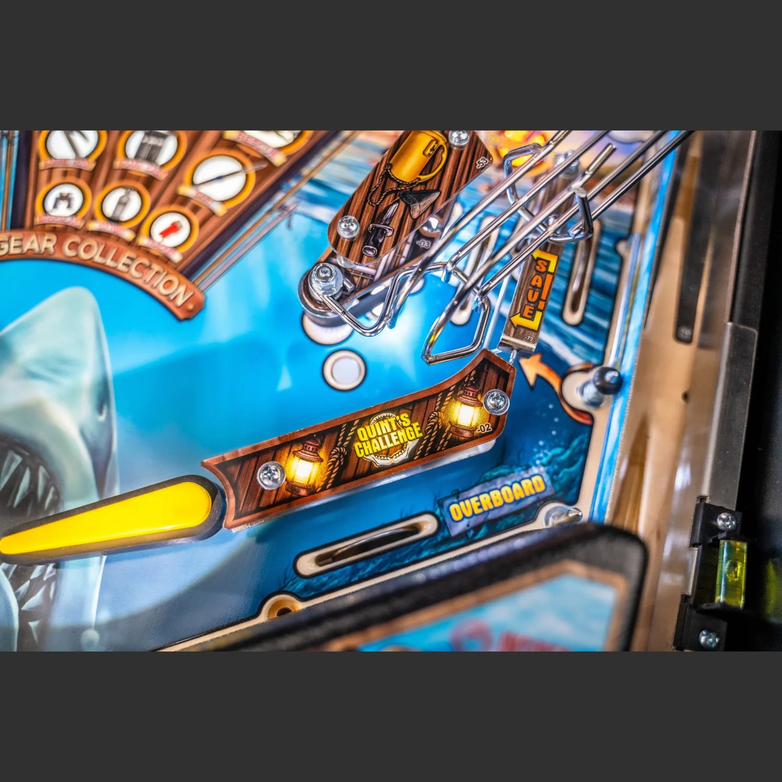 Nitro Pinball Sales USA Stern Pinball Machine Jaws Pro Playfield