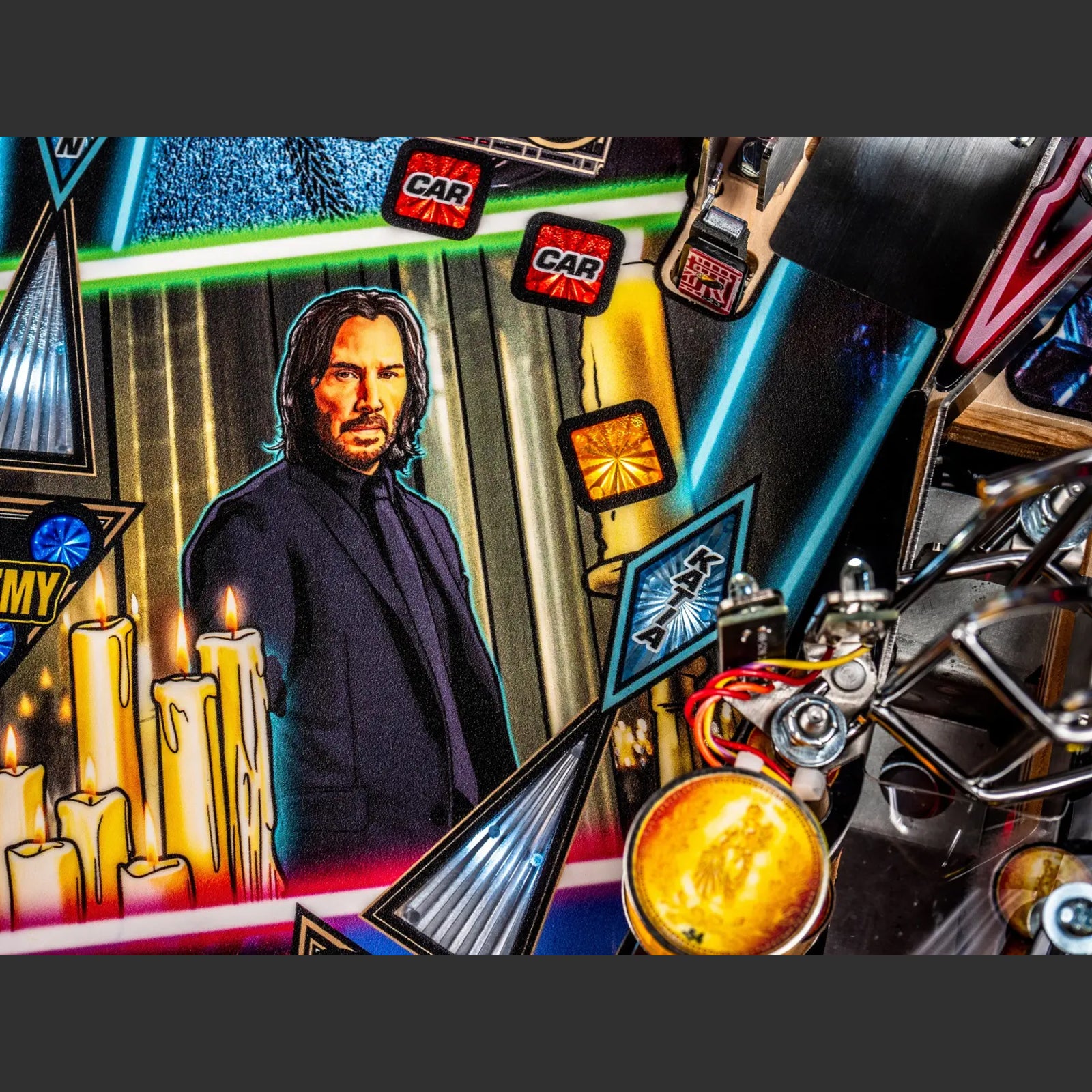 Nitro Pinball Sales USA Stern John Wick Pro Pinball Machine Playfield