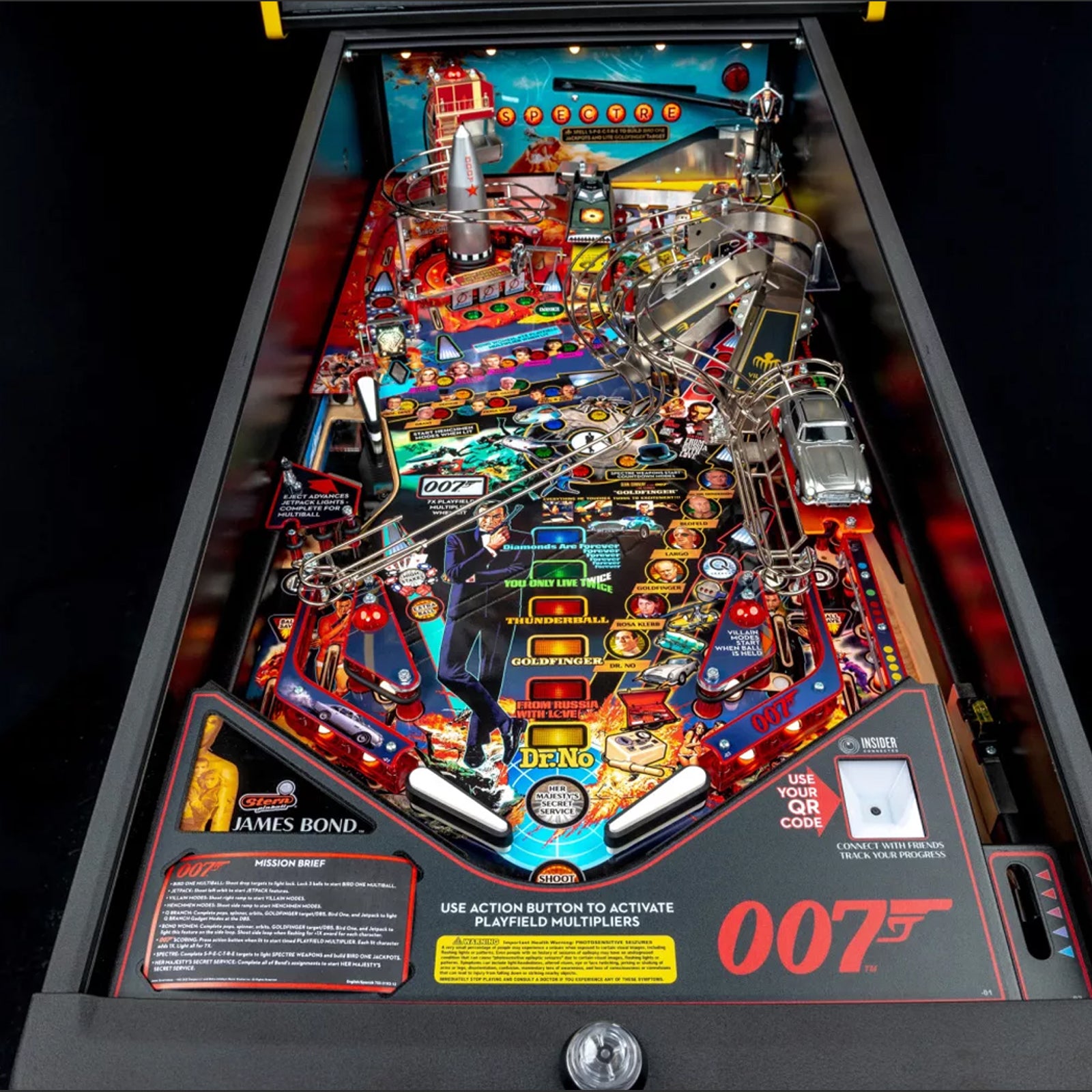 Nitro Pinball Sales USA Stern James Bond 007 Premium (You Only Live Twice)  Pinball Machine