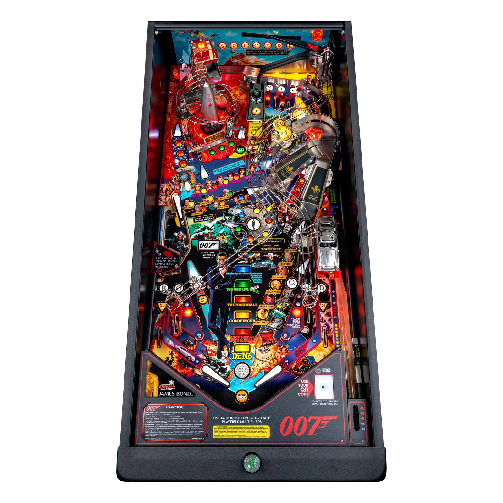 Nitro Pinball Sales USA Stern James Bond 007 Premium (You Only Live Twice)  Pinball Machine