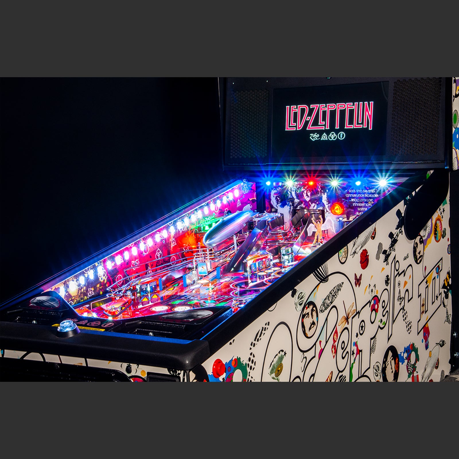 Nitro Pinball Sale USA Stern Accessories LED ZEPPELIN Cabinet Expression Lights