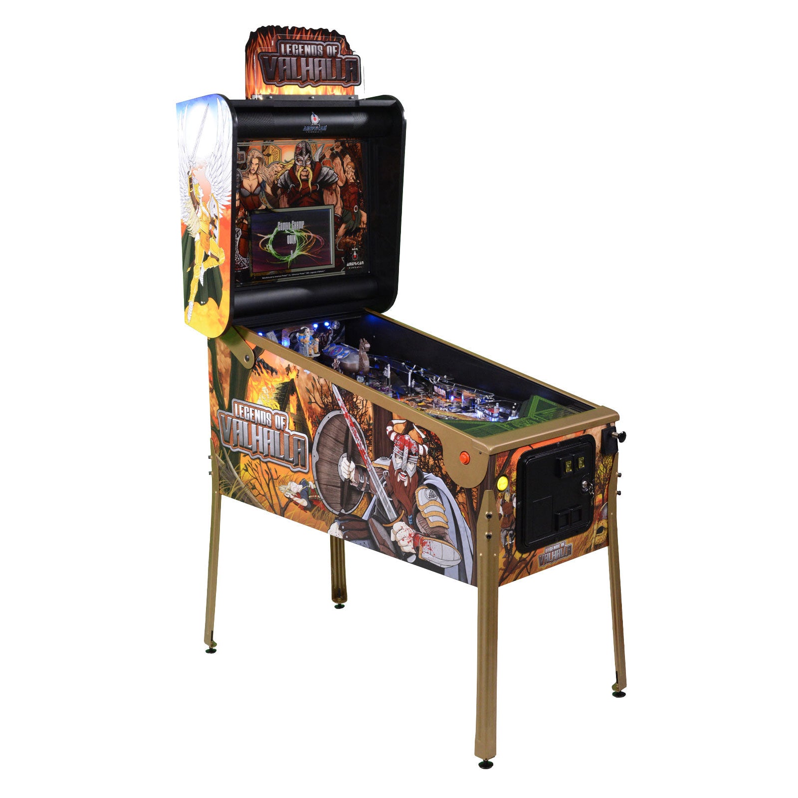 Nitro Pinball Sales USA Legends of Valhalla Deluxe Edition American Pinball Machine