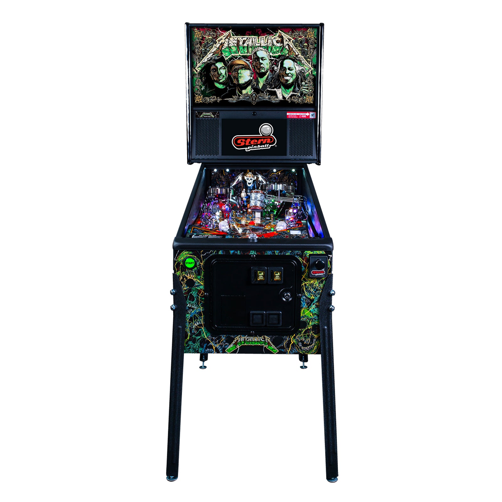 Nitro Pinball USA Sales Stern Metallica Remastered Premium Pinball Machine