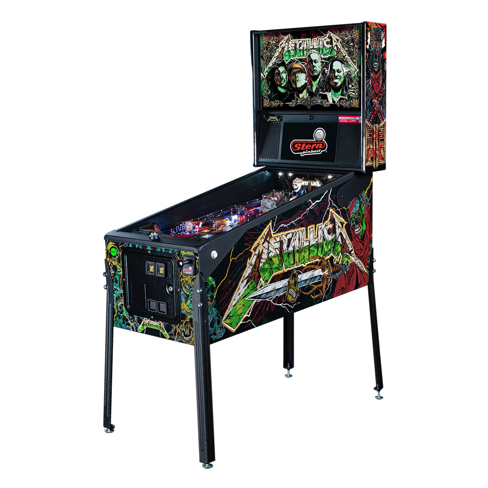 Nitro Pinball USA Sales Stern Metallica Remastered Premium Pinball Machine