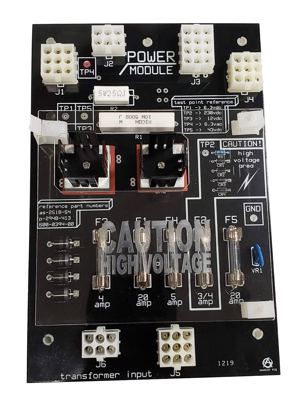 Bally Power Module Board Replacement Assembly