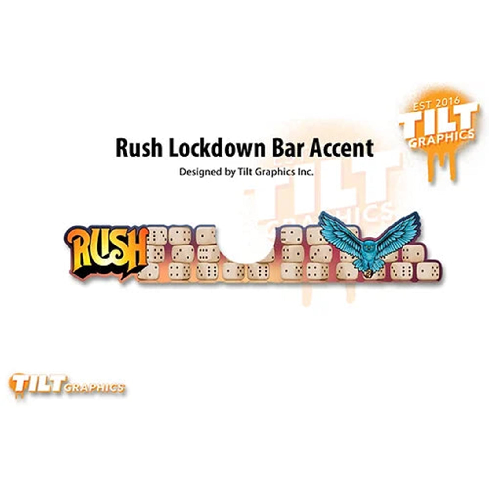 Nitro Pinball Sales Magnets Pinball Accessories RUSH Magnetic Lockdown Bar Accent by Tilt Graphics!