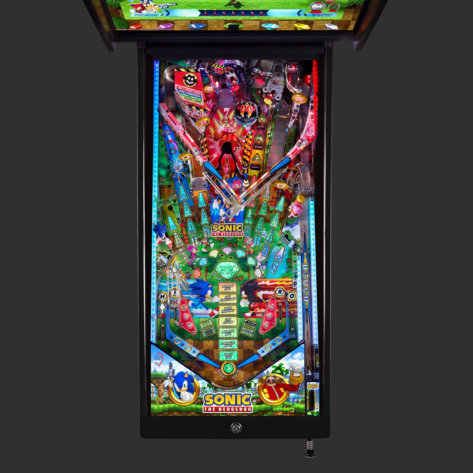 Nitro Pinball Sales SONIC The Hedgehog ARCADE Edition Jersey Jack Pinball Machine