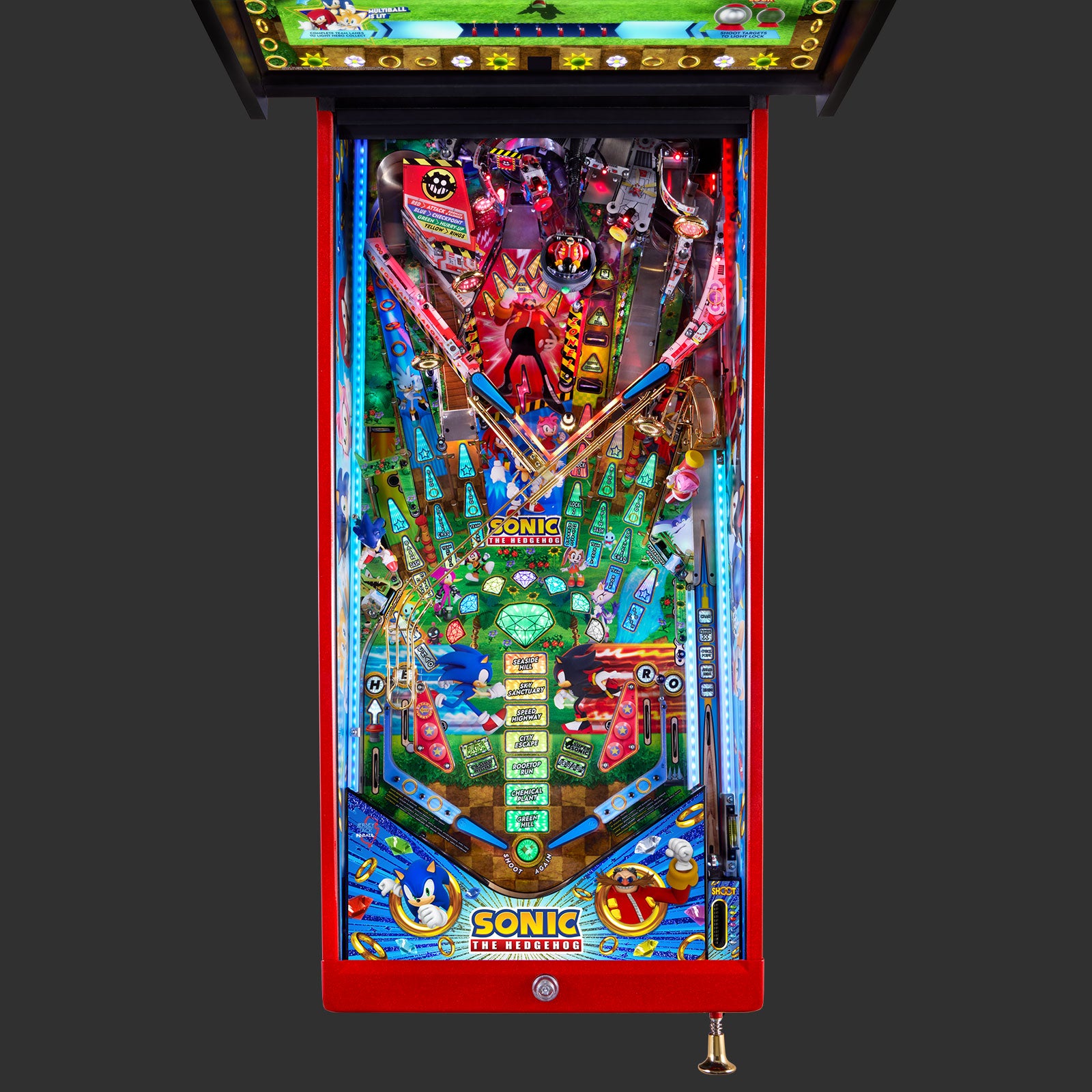 Nitro Pinball Sales SONIC The Hedgehog COLLECTOR Edition Jersey Jack Pinball Machine