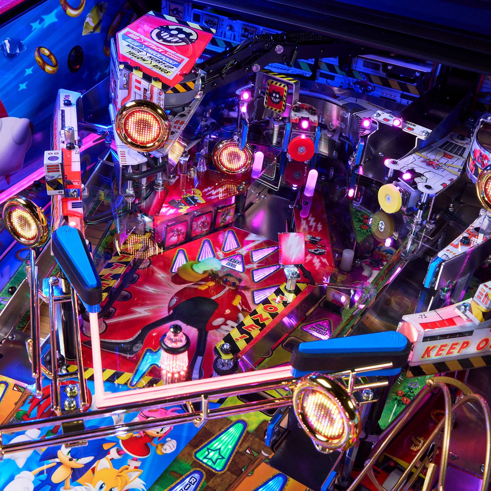 Nitro Pinball Sales SONIC The Hedgehog COLLECTOR Edition Jersey Jack Pinball Machine