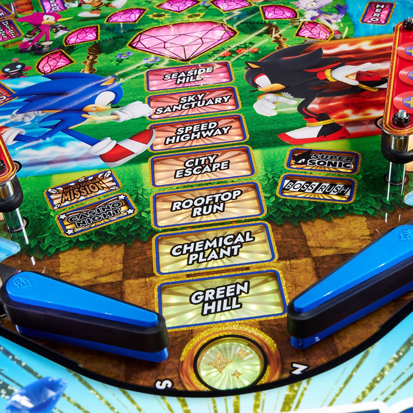 Nitro Pinball Sales SONIC The Hedgehog COLLECTOR Edition Jersey Jack Pinball Machine