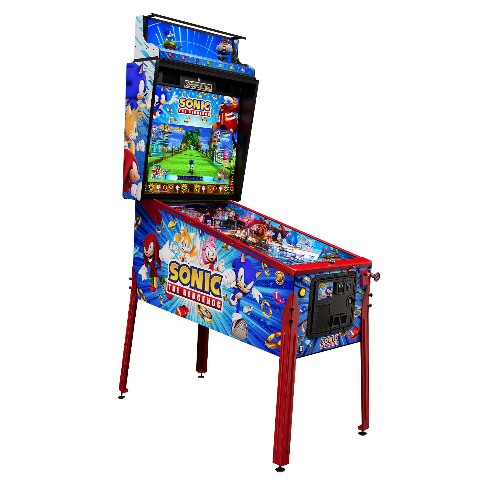 Nitro Pinball Sales SONIC The Hedgehog COLLECTOR Edition Jersey Jack Pinball Machine