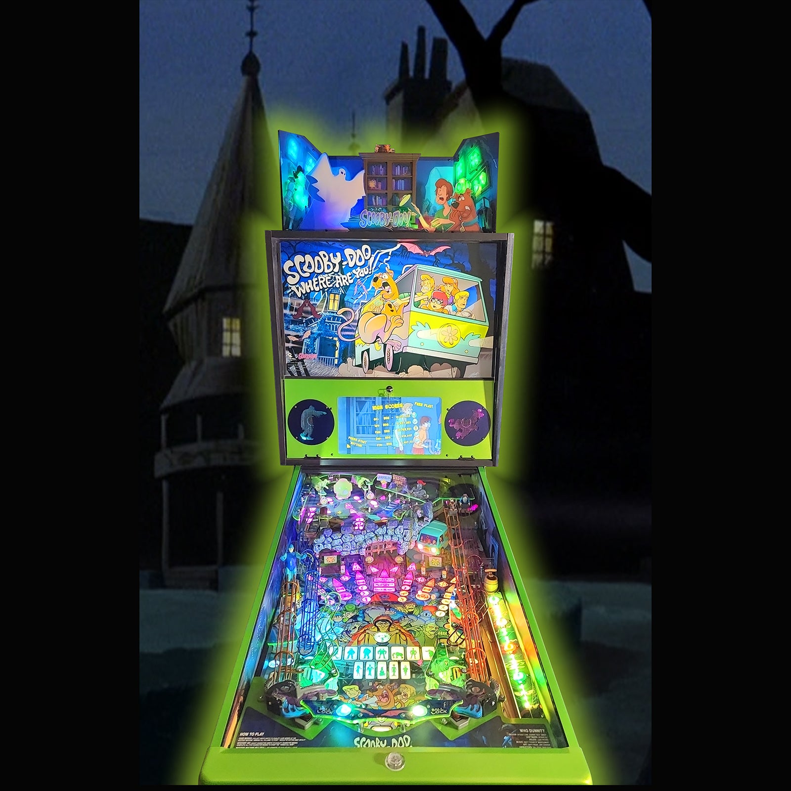 Nitro Pinball Sales USA Spooky Pinball Accessories Scooby-Doo Interactive Topper