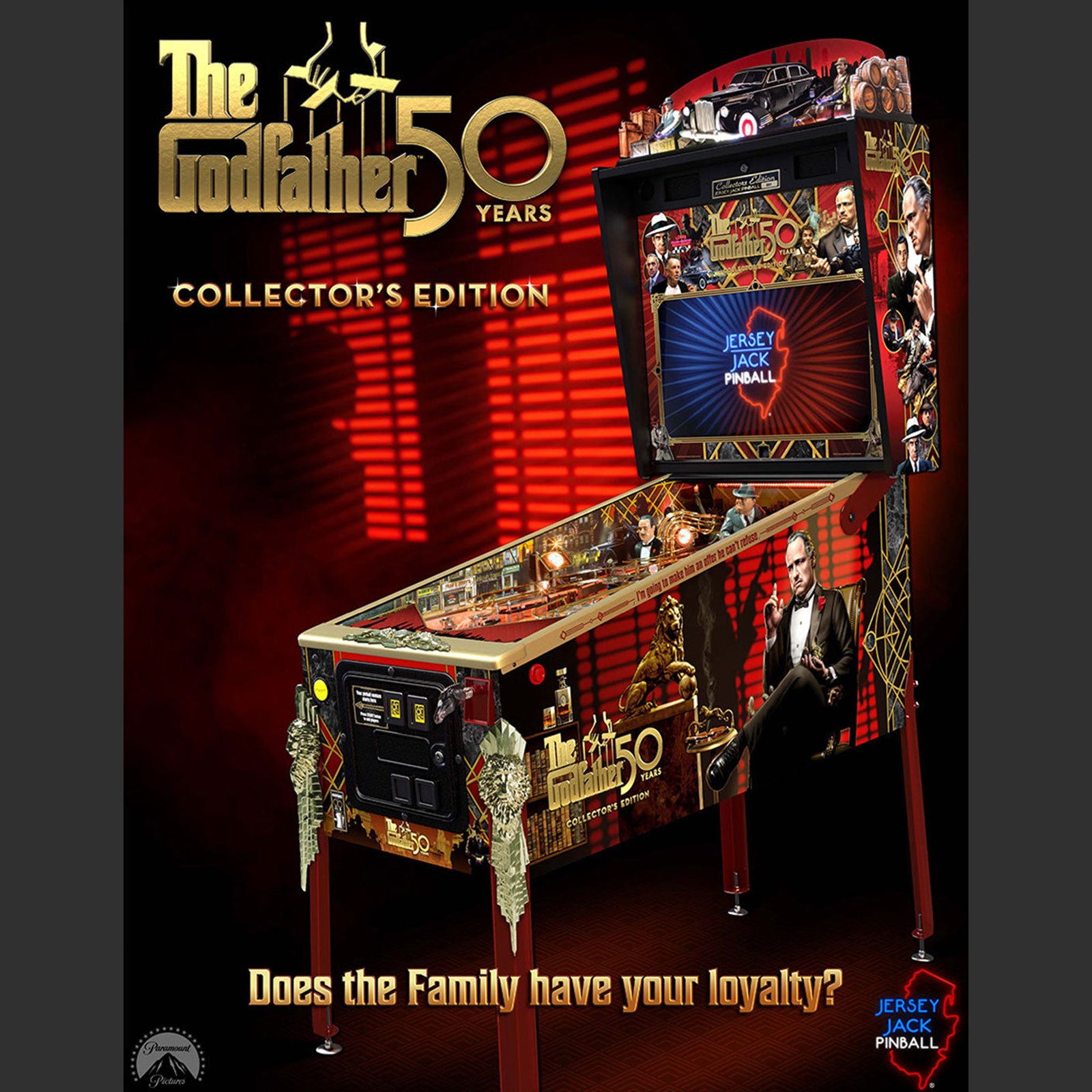 Nitro Pinball Sales USA The Godfather™ Colector's Edition  Jersey Jack Pinball Machine