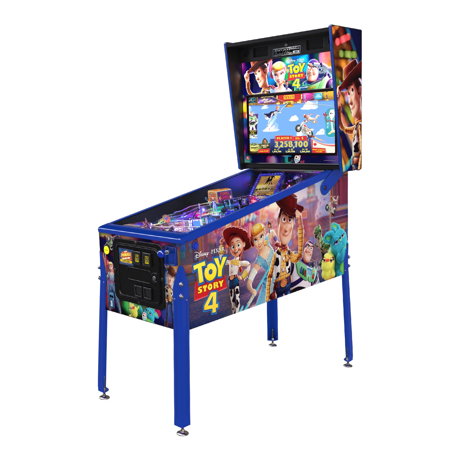 Nitro Pinball Sales USA Toy Story Limited Edition Jersey Jack Pinball Machine