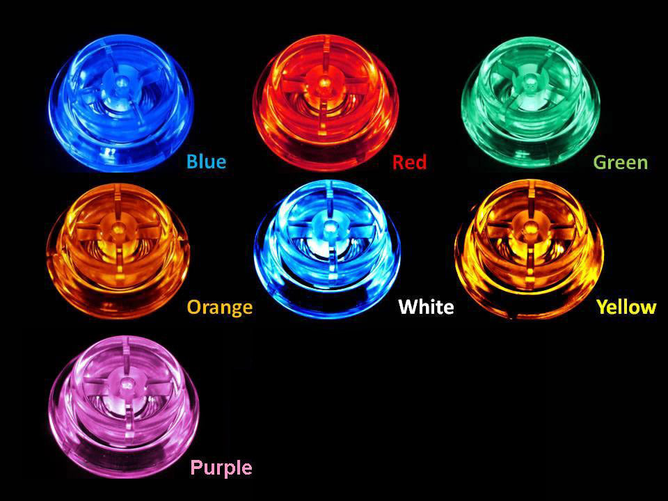 BriteButtons Illuminated Flipper Button Set for Sega/Stern White Star & SAM System Machines