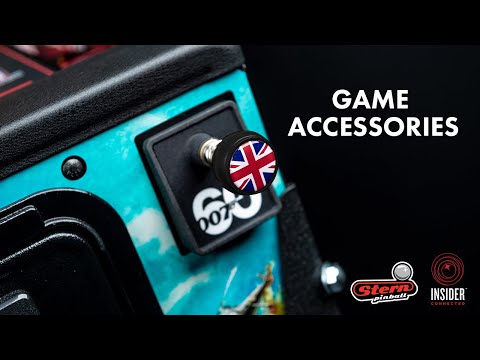 Nitro Pinball Sales Playfield Accessories Official Stern Licensed James Bond 007 "Union Jack" Shooter Rod